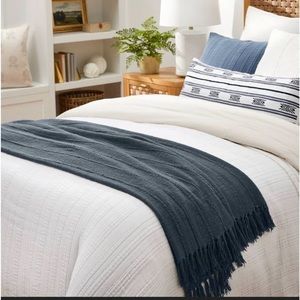 Studio McGee 100% Cotton Bed Throw
Slate Blue /60"×86" Oversized